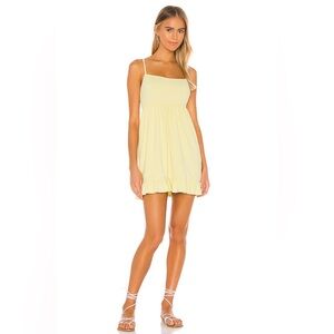 Lovers and Friends David Mini Yellow Dress